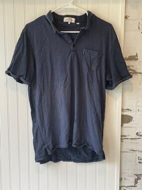 Ben Sherman navy short sleeve polo shirt size XL
